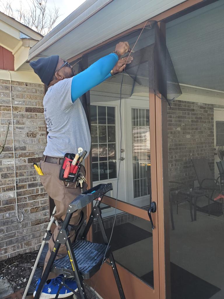 Screen porch repair